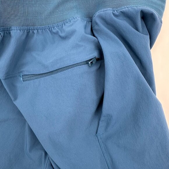 Lululemon Mens Blue Zipper Pocket & Drawstring Waist Athletic Shorts Size L - Picture 8 of 11